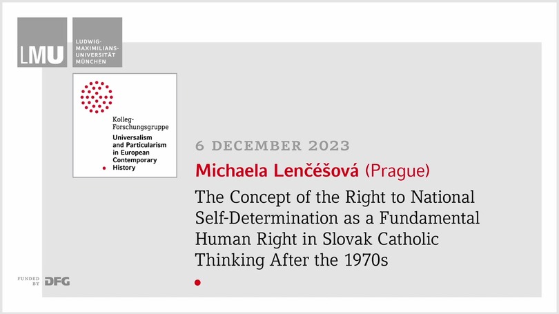 The Concept of the Right to National Self-Determination as a Fundamental Human Right in Slovak Catholic Thinking After the 1970s