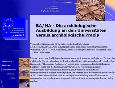 BA./MA. – Die archäologische Ausbildung an den Universitäten versus archäologischer Praxis