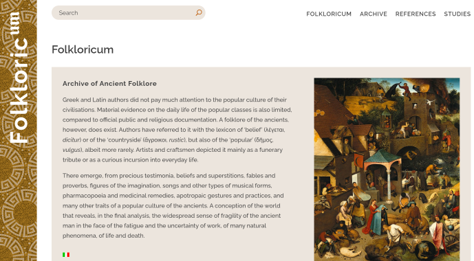 Folkloricum - An archive of Greek and Roman Folklore