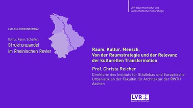 Impulsvortrag von Prof. Christa Reicher: Raum. Kultur. Mensch. Von der Raumstrategie und der Relevanz der kulturellen Transformation