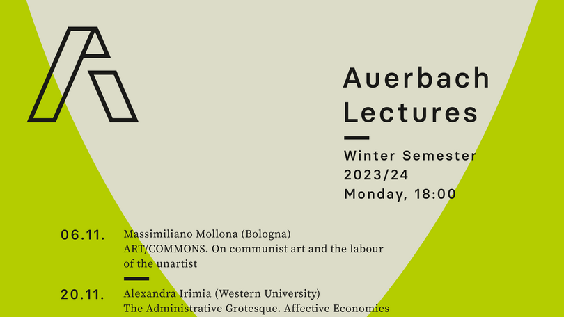 Auerbach Lectures. Vorlesungsreihe des Erich Auerbach Institute for Advanced Studies
