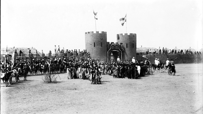 Kaiserliche Feierlichkeiten in Deutsch-Kamerun um 1900