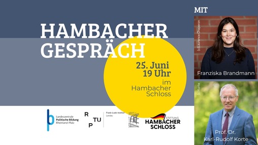 Hambacher Gespräch: „Gute Demokratie, schlechte Politik? Vertrauen in das politische Personal“