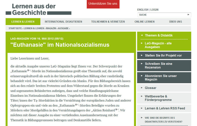 "Euthanasie" im Nationalsozialismus