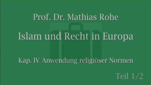 L.I.S.A.Lecture | Islam und Recht in Europa
