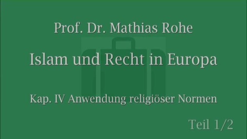 L.I.S.A.Lecture | Islam und Recht in Europa
