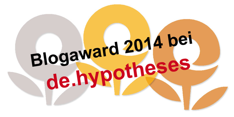Blogaward 2014 de.hypotheses: Jetzt abstimmen!