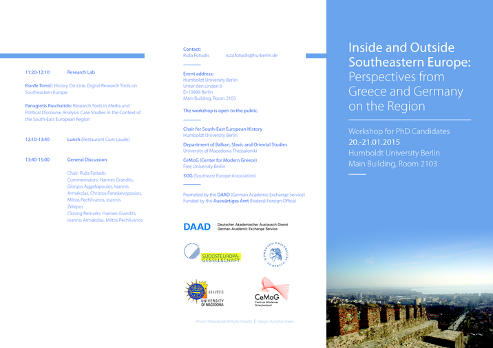 Inside and Outside Southeastern Europe: Perspectives from Greece and Germany on the Region