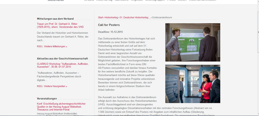 Call for Posters: Doktorandenforum auf dem 51. Deutschen Historikertag