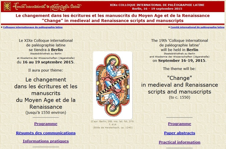 ‘Change‘ in Medieval and Renaissance scripts and manuscripts 