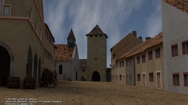 Mittelalterliche Stadt Waldkirch um 1400 - eine Rekonstruktion