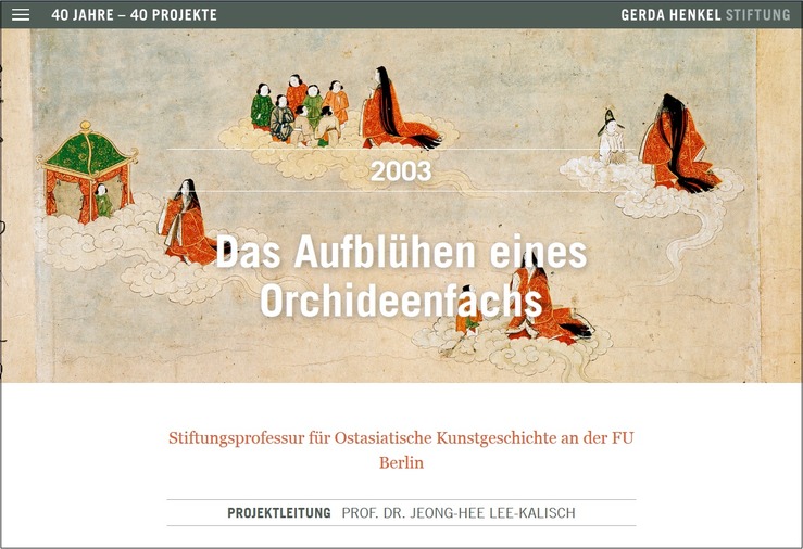 Das Aufblühen eines Orchideenfachs. Stiftungsprofessur für Ostasiatische Geschichte an der FU Berlin