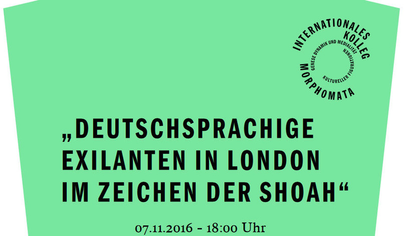 „Deutschsprachige Exilanten in London im Zeichen der Shoah“. Gespräch mit Jeremy Adler, Rüdiger Görner und Michael Krüger