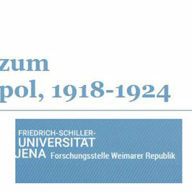 Interdisziplinäre Fachkonferenz der Forschungsstelle Weimarer Republik, 26. - 28.2. in Weimar