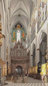 Der Binnenchor des Kölner Doms um 1856
