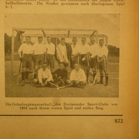 Die Anfänge des Hockeysports in Dortmund von 1921-1926