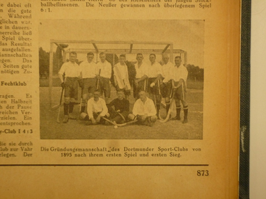 Die Anfänge des Hockeysports in Dortmund von 1921-1926