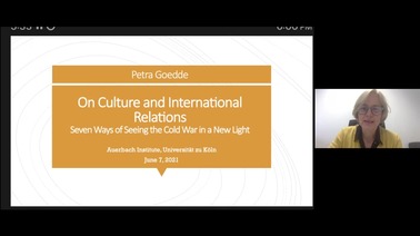 Petra Goedde (Philadelphia) | On Culture and International Relations: Seven Ways of Seeing the Cold War in a New Light 